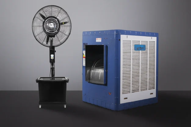 کولر آبی و پنکه مه‌پاش مقایسه واجاره